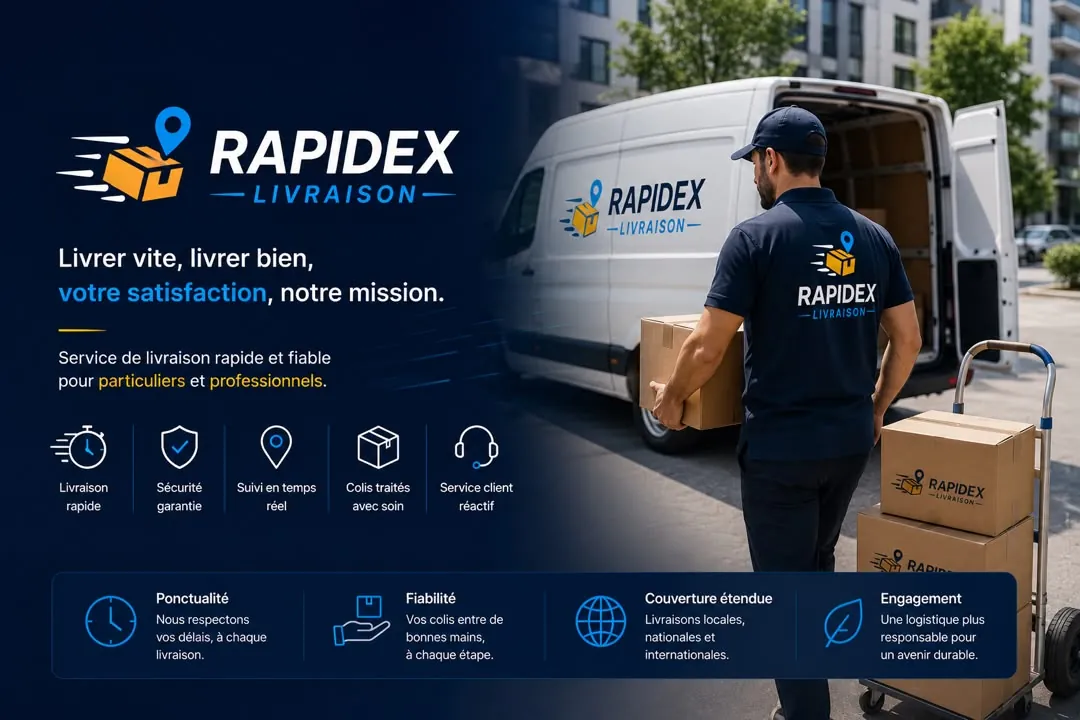 Rapidex Livraison - Livrer vite, livrer bien